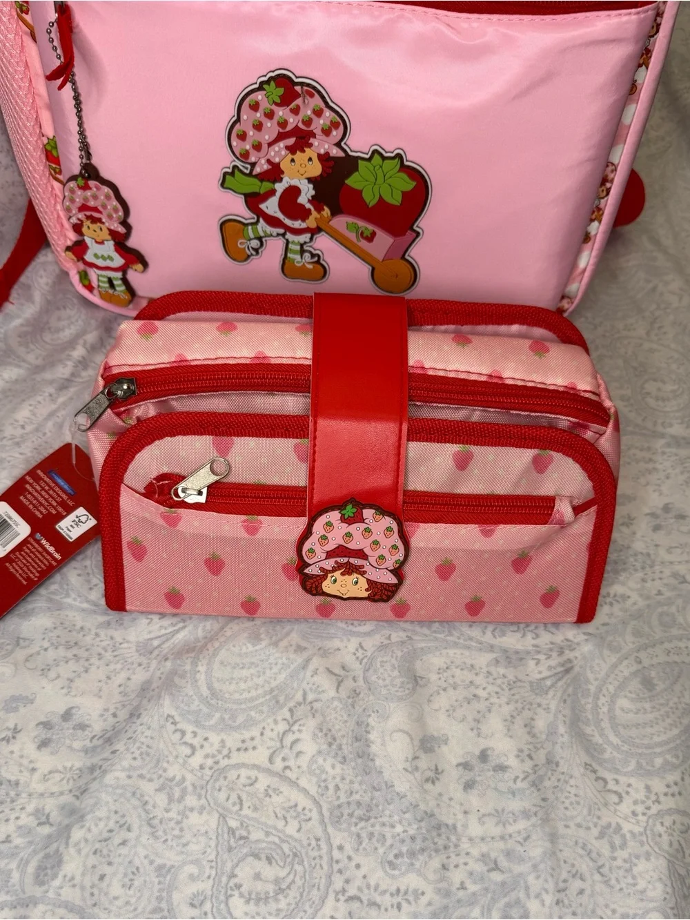 Strawberry Shortcake Backpack, Lunch bag, bento box, supply case, 30 oz bottle